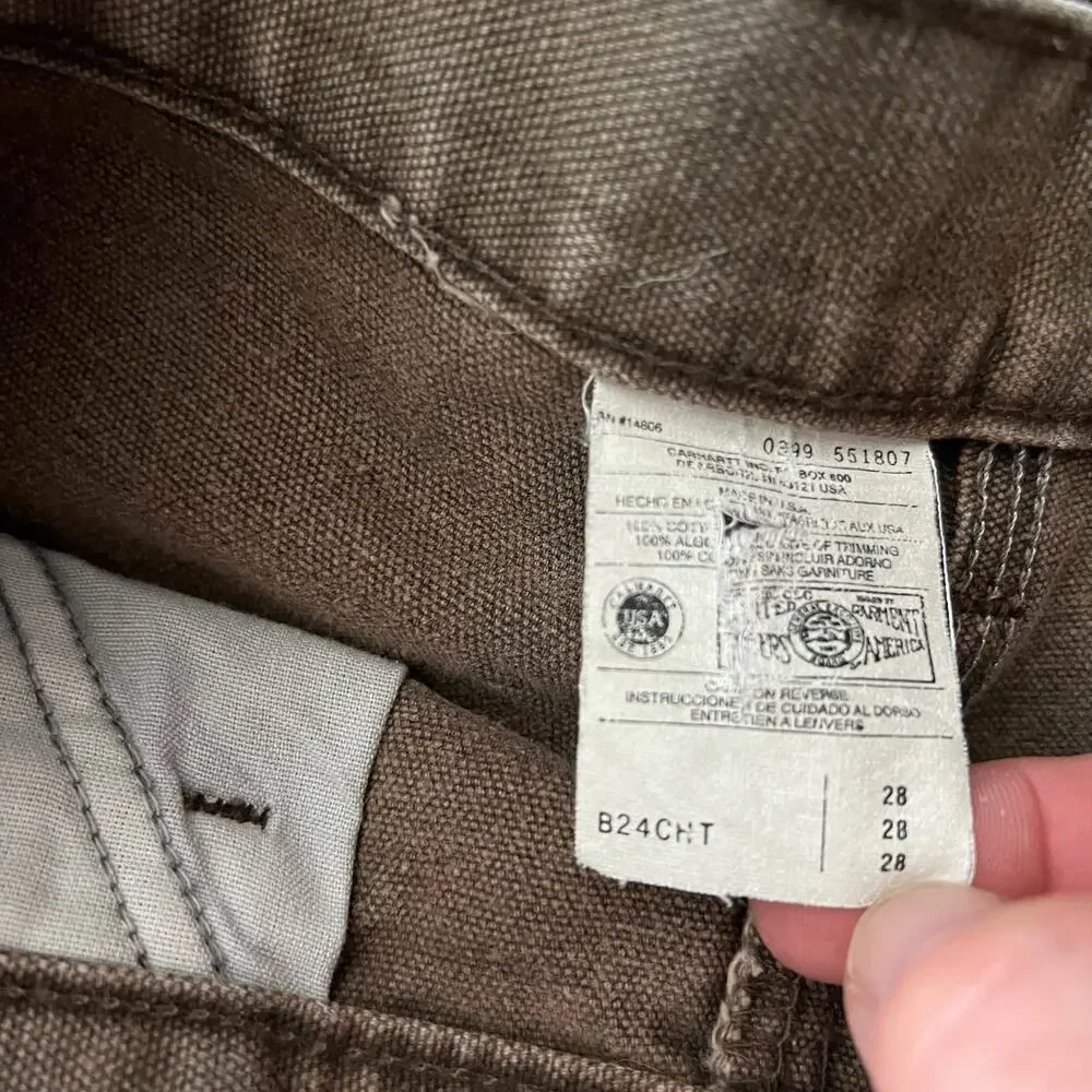 Carhartt B24 CHT brown work wear carpenter shorts